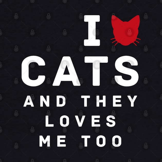 I Love Cats T Shirt by cowyark rubbark